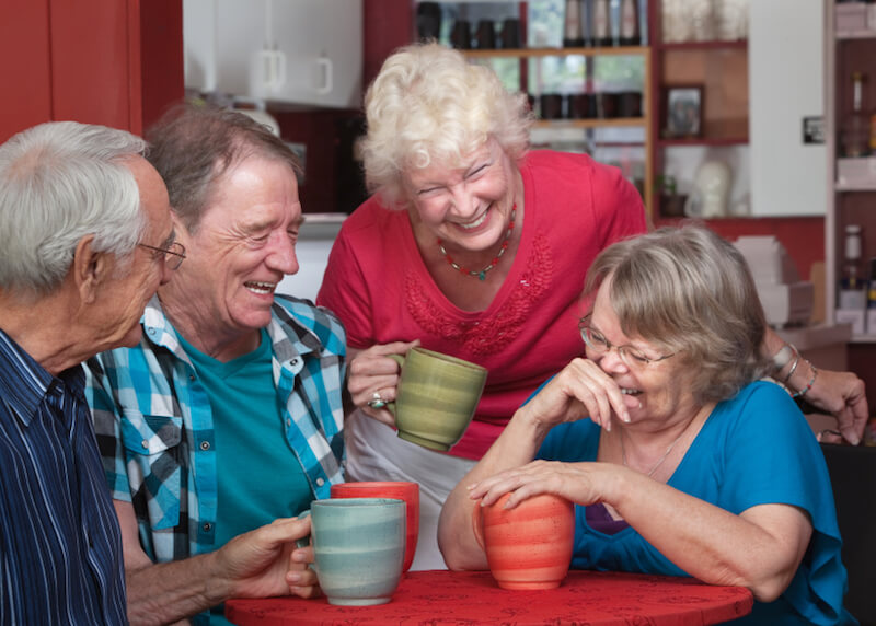 Volunteer Work Keeps Seniors Laughing
